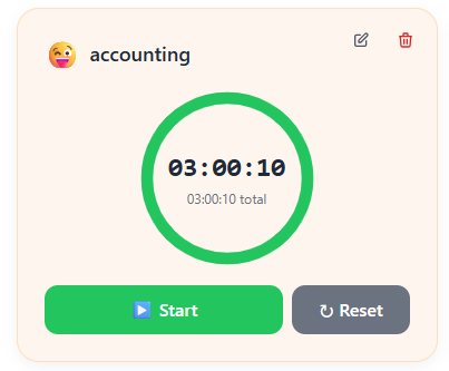 Timivra focus timer screenshot